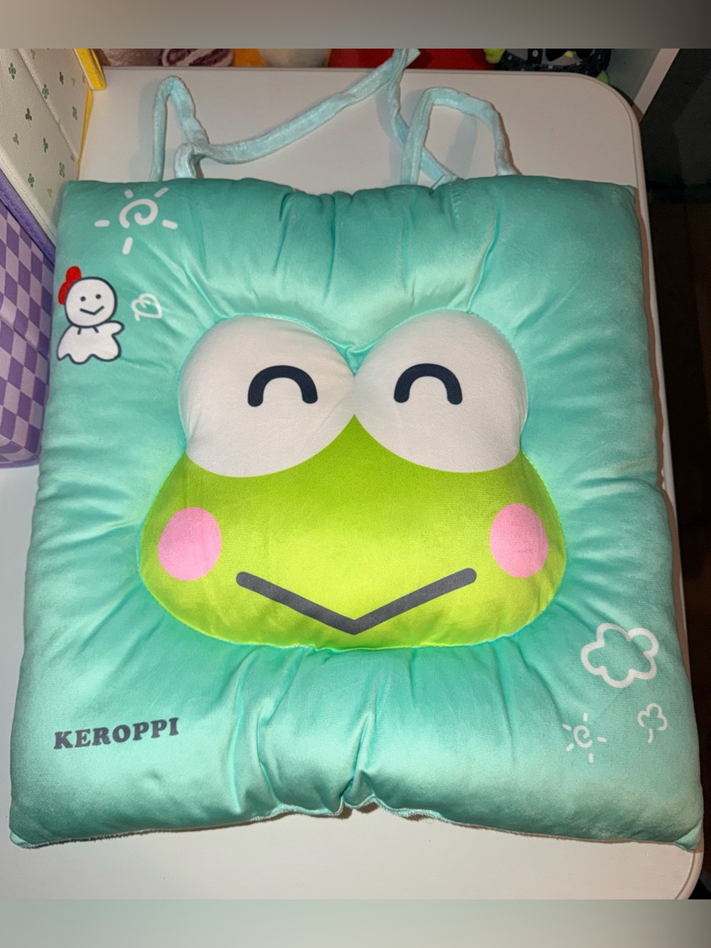 🐸NWOT Keroppi Plush Seat Cushion